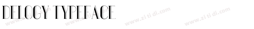 Delogy Typeface字体转换
